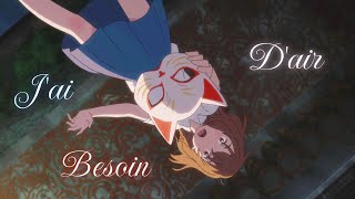 Nightcore AMV  Besoin dair  LouMusiqueOfficiel LYRICS [upl. by Biel]