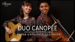 DUO CANOPÉE  Guitar amp Violoncello Concert  Schubert Duplessy Basset [upl. by Susejedairam]