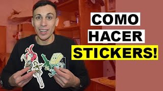 Creá tus Propios Stickers en Casa Tutorial Paso a Paso con Impresora de Tinta [upl. by Ahnavas]