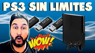 Playstation 3 Sin Límites  Prep ISO y NTFS  exFAT  Solución Archivos Grandes [upl. by Nniw]