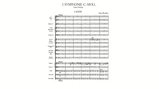 Bruckner Symphony No 1 in C minor WAB 101 Revised Linz version 1877 with Score [upl. by Aleb372]