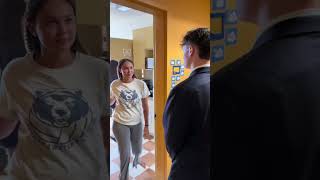 Kiss or slap challenge slap kissorslap funny prank challenge college new [upl. by Leahcimluap]