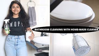 How to clean the Bathroom with HOMEMADE cleaners Tips amp hacks  WEEKLY BATHROOM CLEANING ROUTINE [upl. by Jaime]