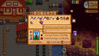 How to get Trimmed Lucky Purple Shorts from a Staircase  Stardew Valley [upl. by Bashuk]