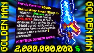 How I got The TWO BILLION Coin Sword In Hypixel Skyblock [upl. by Ttoille]