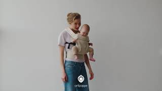 Artipoppe Zeitgeist Baby Carrier Front Carry Facing Out [upl. by Yddub]