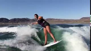 Wakesurfing trick how to ride switch [upl. by Laroy677]