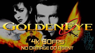 GoldenEye 007 N64  Longplay  No Damage 4K 60FPS [upl. by Adnahsat364]