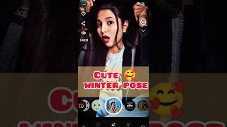 Must try ☃️cute winter selfie poses poseideas youtubeshorts shortviral [upl. by Coe147]