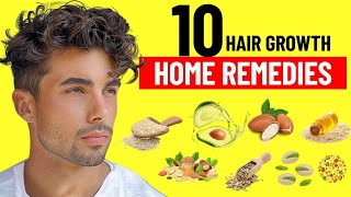 Top 10 Home Remedies for Hair Growth [upl. by Beth420]