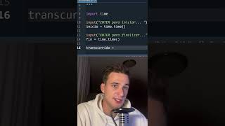 Crea un Cronómetro en Python ⏱️ ¡Mide el Tiempo con Enter python programacion [upl. by Larrisa510]