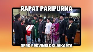 Rapat Paripurna DPRD Provinsi DKI Jakarta  4 Oktober 2024 [upl. by Lairret]