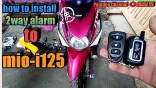 HOW TO INSTALL 2WAY ALARM INTO MIO i 125 [upl. by Venu]