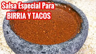 SALSA SABROSA PICOSA PARA BIRRIA Y TACOS MUY FÁCIL RECETA DE LA ABUELA [upl. by Ardnot]