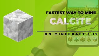 FASTEST WAY TO MINE CALCITE MINECRAFT 119 [upl. by Mikihisa84]