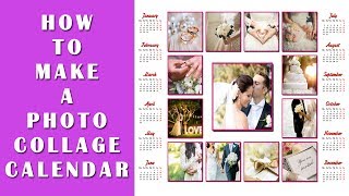 How to Make a Photo Collage Calendar  3 Awesome Calendar Types [upl. by Anaj546]