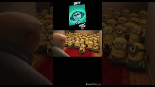 Despicable Me 4 Minions X Inside Out 2 PT2 shorts despicableme4 insideout2 minions pixar movie [upl. by Neened]