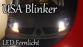 Zusatscheinwerfer LED und USA BlinkerStandlicht  15 Ein Kastenwagen wird zum Camper [upl. by Etnelav]