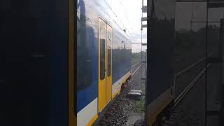 NS SNG vertrekt vanuit Station Deventer Colmschate Richting Holten Rijssen Wierden en Almelo [upl. by Heyward]