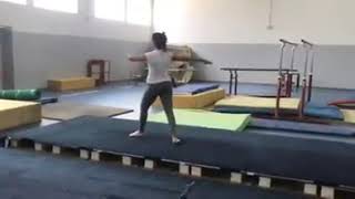 Enchaînement de gymnastique  Filles 2019 ISSEP KSAR SAID [upl. by Wernda]