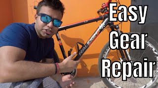 How To Easy Repair MTB Front Gears Bicycle Fix At Home  Cycle Rider Roy [upl. by Anivlis]