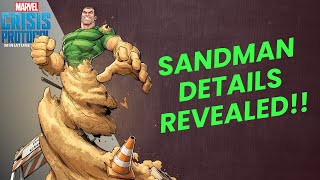 Sandman Details Revealed  Marvel Crisis Protocol Reveal Breakdown [upl. by Aggie63]