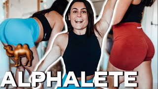 ALPHALETE TRY ON HAUL Amplify amp Surface Power Legging [upl. by Siriso712]