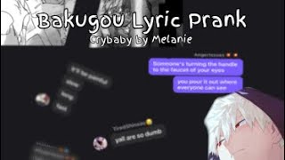 Bakugous a What Bakugou lyric prankSlight TodobakuMHABokunoheroAcademiaEditedbyELLA [upl. by Leahsim]