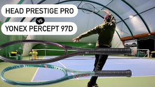 Head Prestige Pro vs Yonex Percept 97D ultimate tournament of racquets [upl. by Calan]