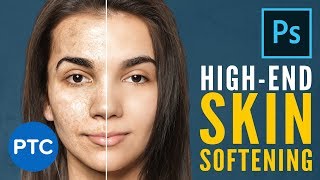 Easily Smooth and Soften Skin In Photoshop  HighEnd Retouching Techniques FREE Action Included [upl. by Morey844]