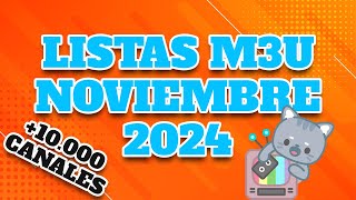 Mejores Listas M3U Noviembre 2024 Funcionando [upl. by Crary]