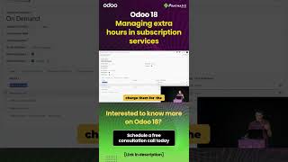 Odoo 18  Managing extra hours in subscription services [upl. by Nauj]