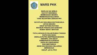 Lagu Mars PKK dengan lirik [upl. by Hynda]