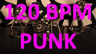 120 BPM  PUNK  44 Drum Track  Metronome  Drum Beat [upl. by Annahgiel92]