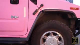 Limusina hummer rosa por dentro  Alquiler en Madrid Capital [upl. by Ysset820]