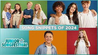 🇳🇱 Junior Songfestival 2024  Song snippets The Netherlands JESC 2024 [upl. by Odrareve]