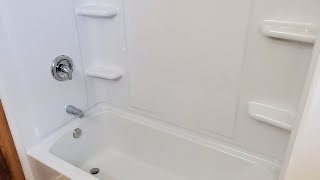 remove and replace fiberglass tub enclosure [upl. by Maitund]