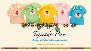 Conejos de Pascua rellenos de chocolates tejidos en crochet amigurumi [upl. by Hceicjow]