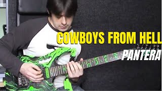 Cowboys From Hell by Pantera  Riff Guitar Lesson wTAB  MasterThatRiff 49 [upl. by Eillas]