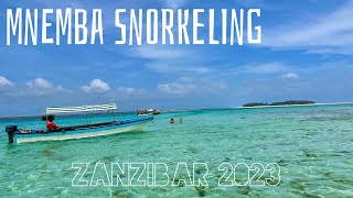 Zanzibar  Mnemba Island Snorkeling 2023 [upl. by Ahsitneuq223]