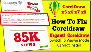 Urgent Corel Draw has switched to viewer mode  Disable Save Export Printer  100 Activation [upl. by Carrel490]