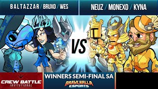 Team Blue vs Team Yellow  Winners SemiFinal  Crew Battle Invitational 2022  SA 3v3 [upl. by Nivrad352]