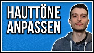 Photoshop Hauttöne ändern Hautfarbe anpassen Tutorial deutsch [upl. by Hannej]