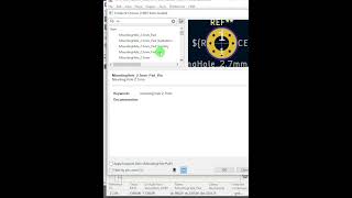 kicad 8 tutotial mounting holes [upl. by Nnyleuqaj]