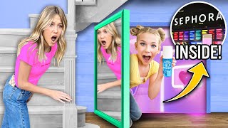 I Built a SECRET MAKEUP ROOM to HiDE From MY OLDER SiSTER💄💋 [upl. by Micheal]