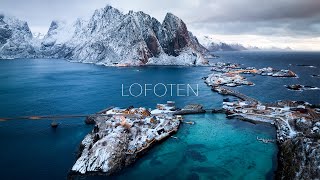 LOFOTEN  A Winter´s Tale by Drone 4K Cinematic [upl. by Blase44]