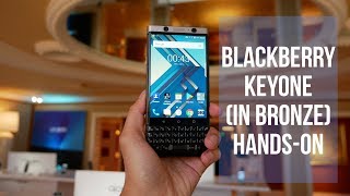 BlackBerry KEYone in bronze handson [upl. by Enidlareg484]