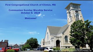 First Congregational Church of Clinton 10624 Service [upl. by Haleelahk893]