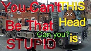 PN19 HCU Idiotic And Dangerous Lorry Driver 25102024 Cheadle Staffordshire Grey DAF Block Grab [upl. by Shauna]