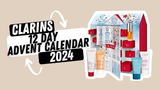 Clarins 12 Day Advent Calendar 2024 beautycalendars adventcalendar [upl. by Aztiram]